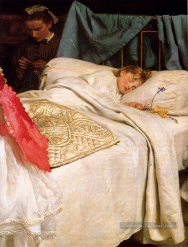Dormir préraphaélite John Everett Millais Peinture à l'huile